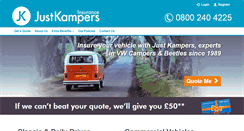 Desktop Screenshot of justkampersinsurance.com
